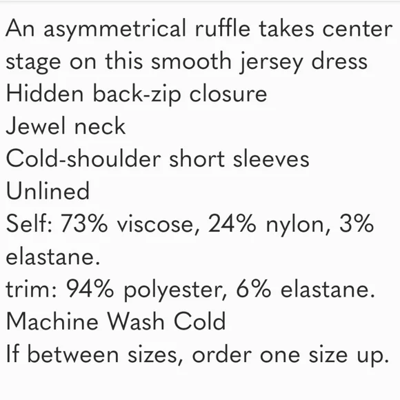 FRENCH CONNECTION Asymmetric Shoulder Dress Ruffle Mini Red Sz 2 - Picture 5 of 9